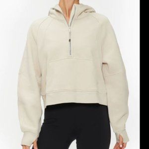 Lululemon Scuba 1/2 Zip Hoodie - Size 4 in Beige